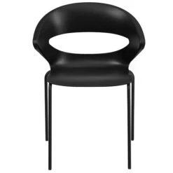 Flash Furniture Hercules Series 440lb-Capacity Stack Chair, Black (RUT4BK) -Popular Furniture sp137297222 s7
