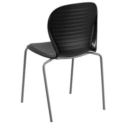 Flash Furniture Hercules Series 551lb-Capacity Stack Chair, Black (RUT3BK) -Popular Furniture sp137297520 s7