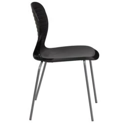 Flash Furniture Hercules Series 551lb-Capacity Stack Chair, Black (RUT3BK) -Popular Furniture sp137297544 s7