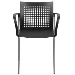 Flash Furniture Hercules Series 551lb-Capacity Stack Chair With Air-Vent Back And Arms, Black (RUT1BK) -Popular Furniture sp137297676 s7