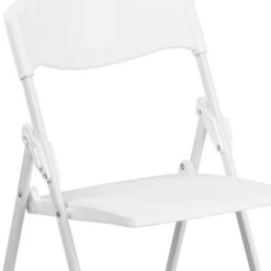 Flash Furniture Hercules Series 880lb Capacity Heavy-Duty Plastic Folding Chair, White (RUTIWHT) -Popular Furniture sp137298366 s7