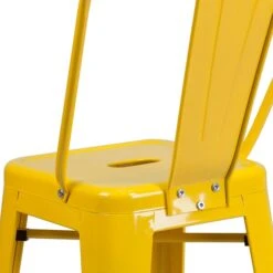 Flash Furniture Contemporary Metal Restaurant Counter Height Stool, Yellow (CH3132024GBYL) -Popular Furniture sp137300207 s7