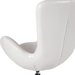 White Leather Egg Series Reception-Lounge-Side Chair (CH-162430-WH-LEA-GG) -Popular Furniture sp137394246 s7