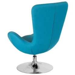 Aqua Fabric Egg Series Reception-Lounge-Side Chair [CH-162430-AQ-FAB-GG] -Popular Furniture sp137394420 s7