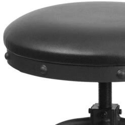 Flash Furniture Rustic LeatherSoft Counter Height Swivel Stool, Black (ETBR542224) -Popular Furniture sp137395976 s7