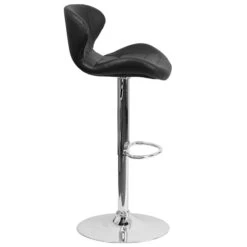 Flash Furniture Contemporary Vinyl Adjustable Height Barstool With Back, Black (CH321BK) 15 Flash Furniture Contemporary Vinyl Adjustable Height Barstool With Back, Black (CH321BK) -Popular Furniture sp137396011 s7