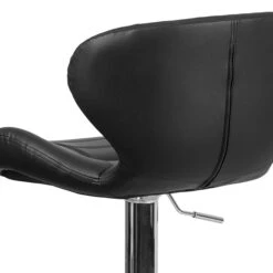 Flash Furniture Contemporary Vinyl Adjustable Height Barstool With Back, Black (CH321BK) 14 Flash Furniture Contemporary Vinyl Adjustable Height Barstool With Back, Black (CH321BK) -Popular Furniture sp137396088 s7