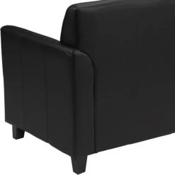 Flash Furniture HERCULES Diplomat Series 52" LeatherSoft Loveseat, Black (BT8272BK) -Popular Furniture sp137775583 s7