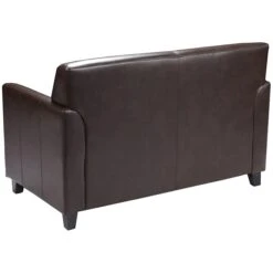 Flash Furniture HERCULES Diplomat Series 52" LeatherSoft Loveseat, Brown (BT8272BN) -Popular Furniture sp137775594 s7