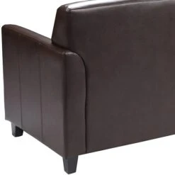 Flash Furniture HERCULES Diplomat Series 52" LeatherSoft Loveseat, Brown (BT8272BN) -Popular Furniture sp137775596 s7
