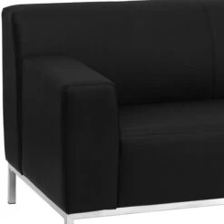 Flash Furniture HERCULES Definity Series 57.75" LeatherSoft Loveseat, Black (ZBDEFNTY809LSBK) -Popular Furniture sp137775672 s7