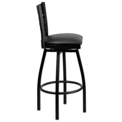 Flash Furniture Traditional Vinyl Restaurant Swivel Barstool With Back, Black (XU6F8BXSWVBKV) 15 Flash Furniture Traditional Vinyl Restaurant Swivel Barstool With Back, Black (XU6F8BXSWVBKV) -Popular Furniture sp137777004 s7