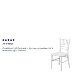 Flash Furniture Resin Kids Chiavari Chair, White (LEL7KWH) 10 Flash Furniture Resin Kids Chiavari Chair, White (LEL7KWH) -Popular Furniture sp142042039 s7