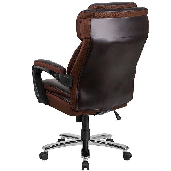 Flash Furniture Hercules Series Ergonomic LeatherSoft Swivel Big & Tall Executive Office Chair, Brown (GO2223BN) 7 Flash Furniture Hercules Series Ergonomic LeatherSoft Swivel Big & Tall Executive Office Chair, Brown (GO2223BN) - Image 7