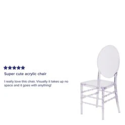 Flash Furniture Flash Elegance Clear Resin Ghost Chair (Y3FLO) 10 Flash Furniture Flash Elegance Clear Resin Ghost Chair (Y3FLO) -Popular Furniture sp144471234 s7
