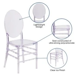 Flash Furniture Flash Elegance Clear Resin Ghost Chair (Y3FLO) 11 Flash Furniture Flash Elegance Clear Resin Ghost Chair (Y3FLO) -Popular Furniture sp144471235 s7