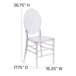 Flash Furniture Flash Elegance Clear Resin Ghost Chair (Y3FLO) 12 Flash Furniture Flash Elegance Clear Resin Ghost Chair (Y3FLO) -Popular Furniture sp144471236 s7