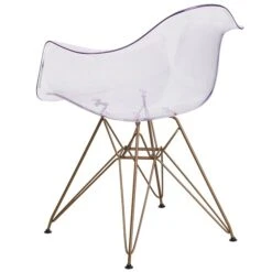 Flash Furniture Alonza Series Clear Plastic Ghost Chair (FH132CPC1) -Popular Furniture sp144471470 s7