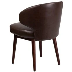 Flash Furniture Comfort Back Series Faux Leather Guest Chair, Brown (BT4BN) -Popular Furniture sp144471978 s7
