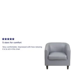 Flash Furniture Faux Leather Guest Chair, Gray (BT873GY) -Popular Furniture sp144474011 s7