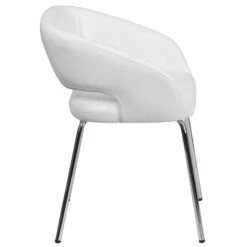 Fusion Series Contemporary White Leather Side-Reception-Lounge Chair [CH-162731-WH-GG] -Popular Furniture sp144474047 s7