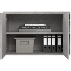 Bush Business Furniture Hybrid 21" Low Storage Cabinet With Doors And 6 Shelves, Platinum Gray (HYS160PG-Z) 10 Bush Business Furniture Hybrid 21" Low Storage Cabinet With Doors And 6 Shelves, Platinum Gray (HYS160PG-Z) -Popular Furniture sp147788109 s7