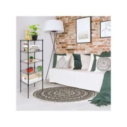 Mount-It! 5-Tier Metal Shelving Unit, 17", Black (MI-7861) 11 Mount-It! 5-Tier Metal Shelving Unit, 17", Black (MI-7861) -Popular Furniture sp148296765 s7