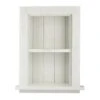 AdirHome Recessed Wall Mount Shelf, Wooden Utility Storage Shelf, 12.75'' W, White (515-01-WHI)