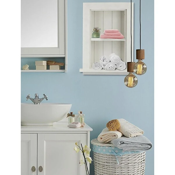 AdirHome Recessed Wall Mount Shelf, Wooden Utility Storage Shelf, 12.75'' W, White (515-01-WHI) 5 AdirHome Recessed Wall Mount Shelf, Wooden Utility Storage Shelf, 12.75'' W, White (515-01-WHI) - Image 5