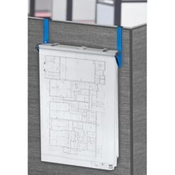 AdirOffice 18.25'' Steel Blueprint Storage Large File Cubicle Wall Rack, Blue (618-BLU) -Popular Furniture sp151429826 s7