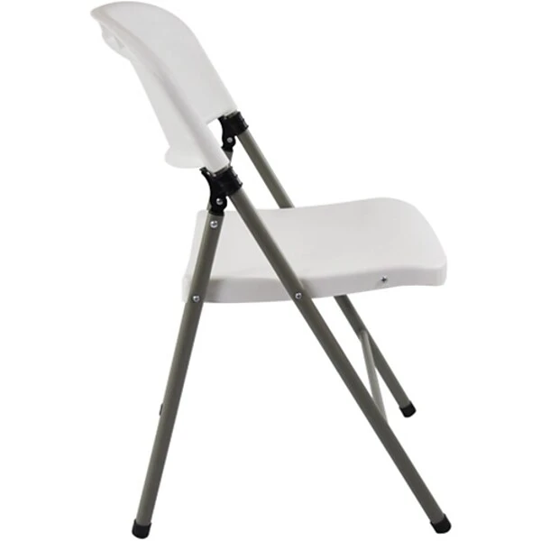 Advantage White Poly Folding Chair, Oversized (FCIM-WG) 1 Advantage White Poly Folding Chair, Oversized (FCIM-WG)