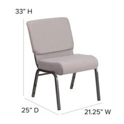 Flash Furniture Fabric Church Chair (FD-CH0221-4-SV-GYDOT-GG) -Popular Furniture sp154586820 s7