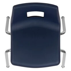 Flash Furniture Mickey Advantage Plastic/Steel Student Stacking Chair, Navy, 4/Pack (ADVSSC16NAVY) -Popular Furniture sp155517597 s7