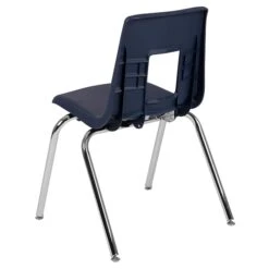 Flash Furniture Mickey Advantage Plastic/Steel Student Stacking Chair, Navy, 4/Pack (ADVSSC18NAVY) -Popular Furniture sp155517603 s7