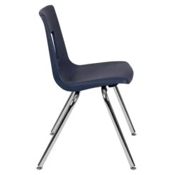 Flash Furniture Mickey Advantage Plastic/Steel Student Stacking Chair, Navy, 4/Pack (ADVSSC18NAVY) -Popular Furniture sp155517606 s7