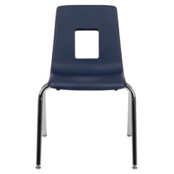 Flash Furniture Mickey Advantage Plastic/Steel Student Stacking Chair, Navy, 4/Pack (ADVSSC18NAVY) -Popular Furniture sp155517607 s7