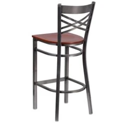 Flash Furniture Traditional Wood Restaurant Barstool With Back, Cherry (XU6F8BCLBARCHYW) -Popular Furniture sp155519270 s7