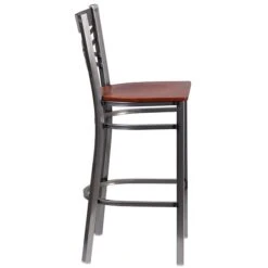 Flash Furniture Traditional Wood Restaurant Barstool With Back, Cherry (XU6F8BCLBARCHYW) -Popular Furniture sp155519271 s7