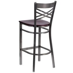 Flash Furniture Traditional Wood Restaurant Barstool With Back, Mahogany (XU6F8BCLBARMAHW) -Popular Furniture sp155519277 s7
