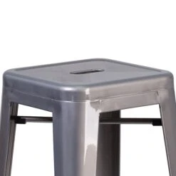 Flash Furniture Contemporary Metal Restaurant Barstool, Clear Coated (XUDGTP000430) -Popular Furniture sp155524299 s7