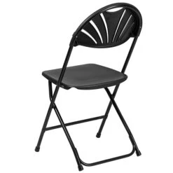 Flash Furniture HERCULES Series 800 Lb. Capacity Plastic Fan Back Folding Chair 8/Pack (8LEL4BK) -Popular Furniture sp155524448 s7