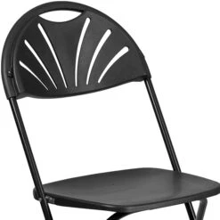 Flash Furniture HERCULES Series 800 Lb. Capacity Plastic Fan Back Folding Chair 8/Pack (8LEL4BK) -Popular Furniture sp155524449 s7