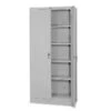 Tennsco® Deluxe Steel Storage Cabinet; Non-Assembled, 78Hx36Wx24D", Light Gray