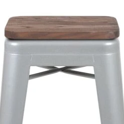 Flash Furniture Metal 30" High Indoor Bar Stool, Silver, 4-Pieces (4ET31320W30SVR) 13 Flash Furniture Metal 30" High Indoor Bar Stool, Silver, 4-Pieces (4ET31320W30SVR) -Popular Furniture sp155707028 s7