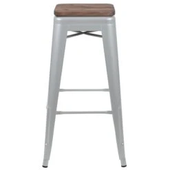 Flash Furniture Metal 30" High Indoor Bar Stool, Silver, 4-Pieces (4ET31320W30SVR) 15 Flash Furniture Metal 30" High Indoor Bar Stool, Silver, 4-Pieces (4ET31320W30SVR) -Popular Furniture sp155707032 s7