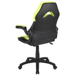 Flash Furniture X10 Ergonomic LeatherSoft Swivel Gaming Chair, Neon Green/Black (CH00095GN) -Popular Furniture sp155711501 s7