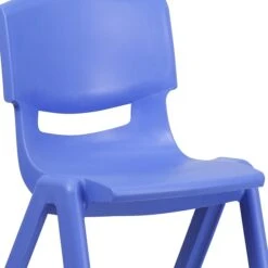 Flash Furniture Plastic Student Stacking Chair, Blue, 4-Pieces (4YUYCX4005BLUE) -Popular Furniture sp155712958 s7