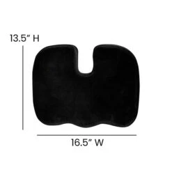 Flash Furniture Ergonomic Memory Foam Seat Cushion, Black (MRSC101BK) -Popular Furniture sp157169604 s7