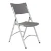 NPS 600 Series Heavy Duty Plastic Folding Chair, Charcoal Slate, 4 Pack (620/4)