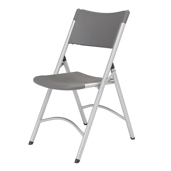 NPS 600 Series Heavy Duty Plastic Folding Chair, Charcoal Slate, 4 Pack (620/4) 2 NPS 600 Series Heavy Duty Plastic Folding Chair, Charcoal Slate, 4 Pack (620/4) - Image 2